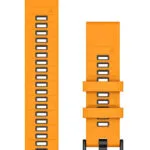 Garmin Quickfit 22 Spark Orange Graphite Silicone Band