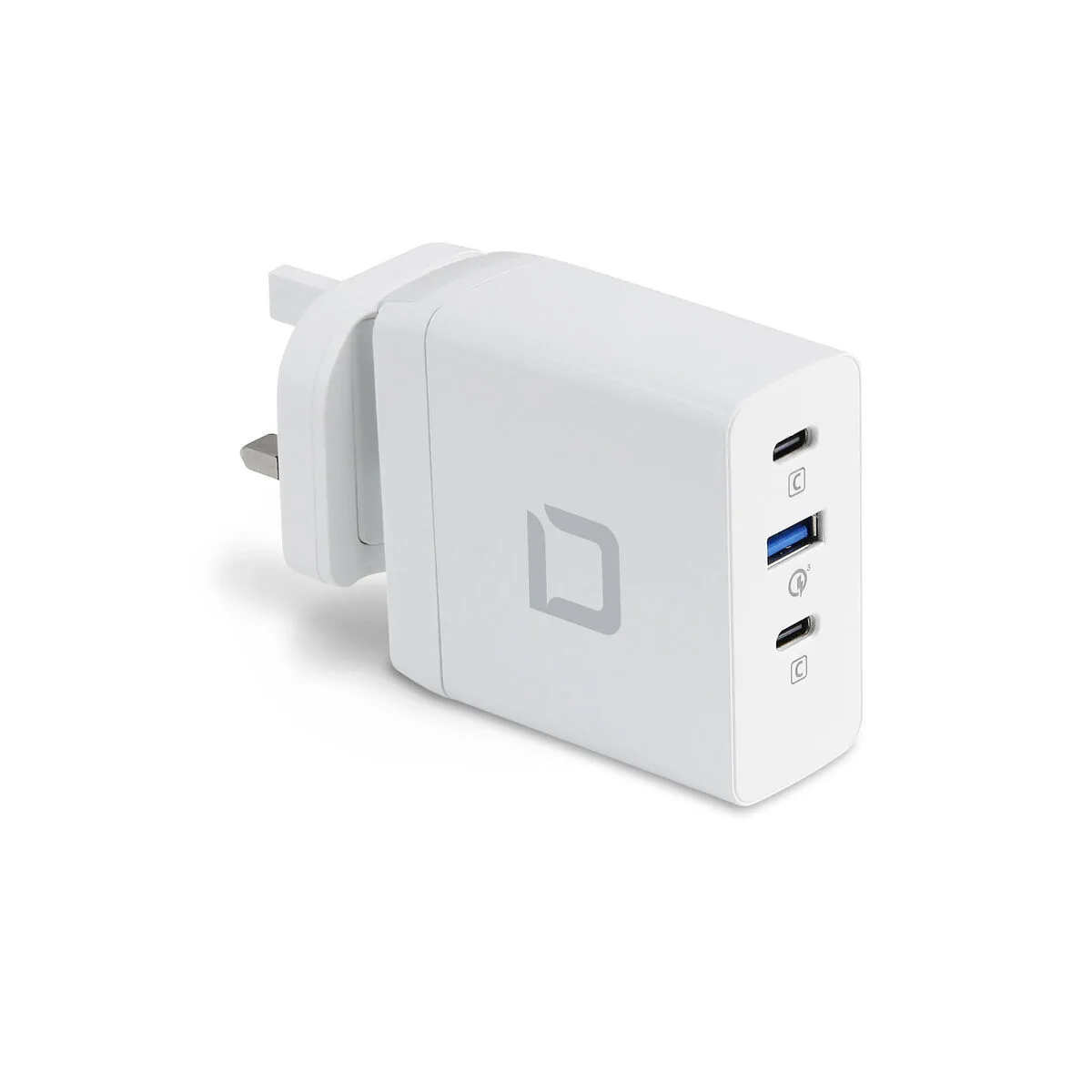 20240902164934_dicota_fortistis_choris_kalodio_me_thyra_usb_a_kai_2_thyres_usb_c_100w_power_delivery_quick_charge_4_leykos_d31983.jpeg Dicota Φορτιστής Χωρίς Καλώδιο GaN με Θύρα USB-A και 2 Θύρες USB-C 100W Power Delivery / Quick Charge 4+ Λευκός (D31983) - Image 1