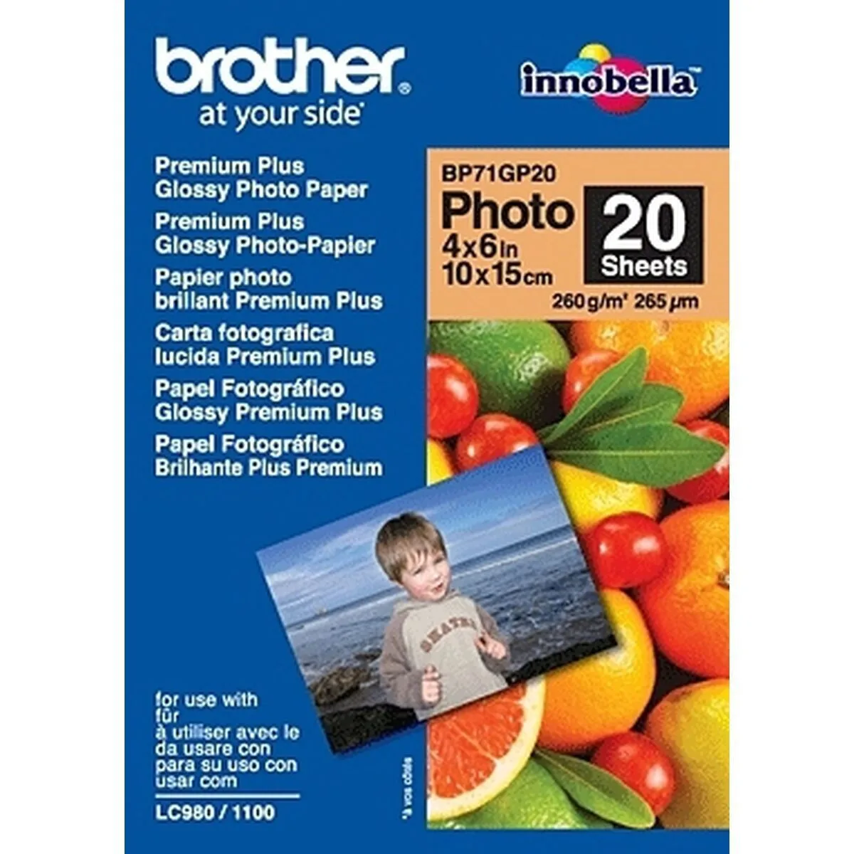 20240903150209_brother_fotografiko_charti_gia_ektypotes_inkjet_25_fylla_bp_71gp20.jpeg Brother Φωτογραφικό Χαρτί 260gr/m² για Εκτυπωτές Inkjet 25 Φύλλα BP-71GP20 - Image 1