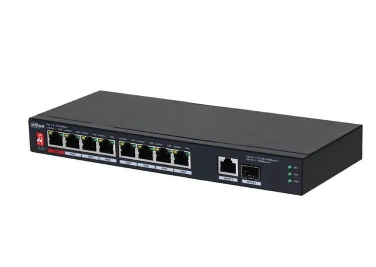 20241002141156_07cca15d.jpeg Dahua PFS3110-8ET1GT1GF-96 Unmanaged L2 PoE+ Switch με 8 Θύρες Gigabit (1Gbps) Ethernet - Image 1
