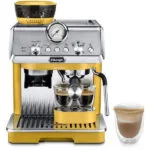 De'Longhi La Specialista Arte Αυτόματη Μηχανή Espresso 1400W Πίεσης 15bar με Μύλο Άλεσης Κίτρινη