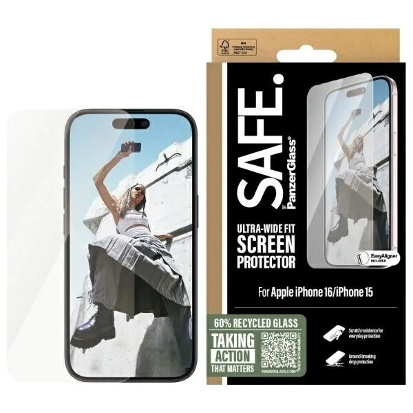 20241017165746_panzerglass_screen_protector_iphone_16_safe95875.jpeg PanzerGlass Screen Protector (iPhone 16) SAFE95875 - Image 1