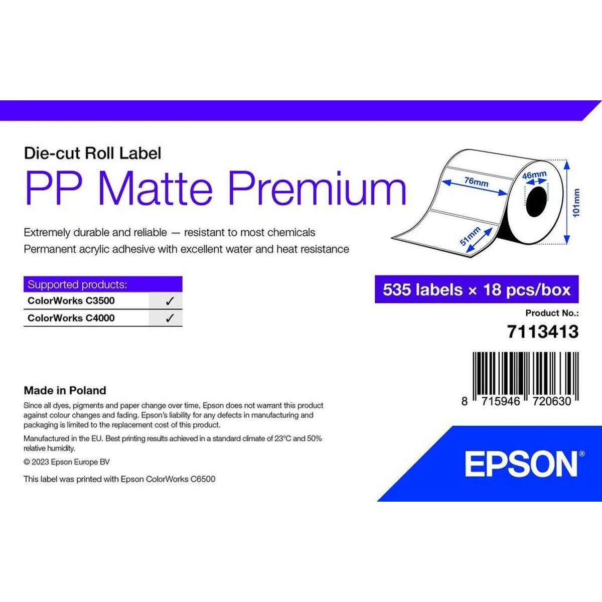 20241107165030_epson_charti_ektyposis_a4_500_fylla.jpeg Epson Χαρτί Εκτύπωσης A4 80gr/m² 500 φύλλα - Image 1