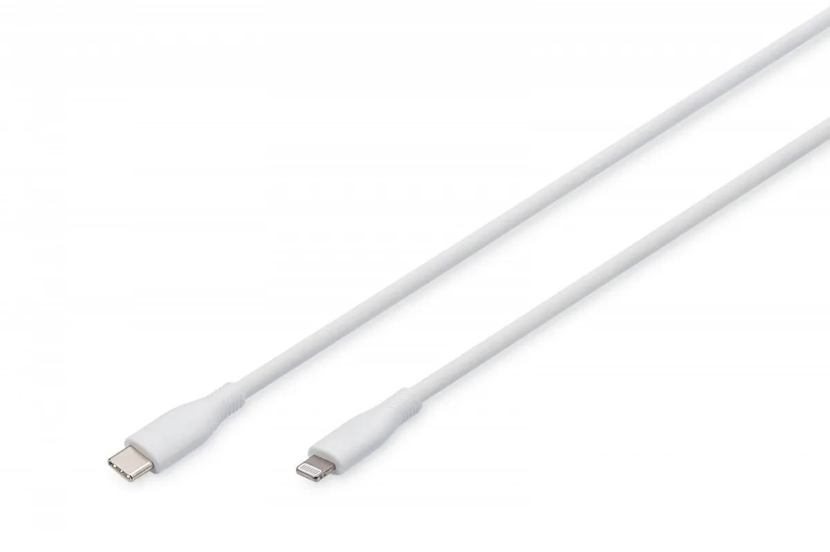 20241209161826_digitus_usb_c_to_lightning_cable_1m_ak_600110_020_w.jpeg Digitus USB-C to Lightning Cable 60W Λευκό 1m (AK-600110-020-W) - Image 1