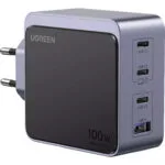 Ugreen Φορτιστής Χωρίς Καλώδιο GaN με Θύρα USB-A και 3 Θύρες USB-C 100W Power Delivery / Quick Charge 4.0 Γκρι (X565)
