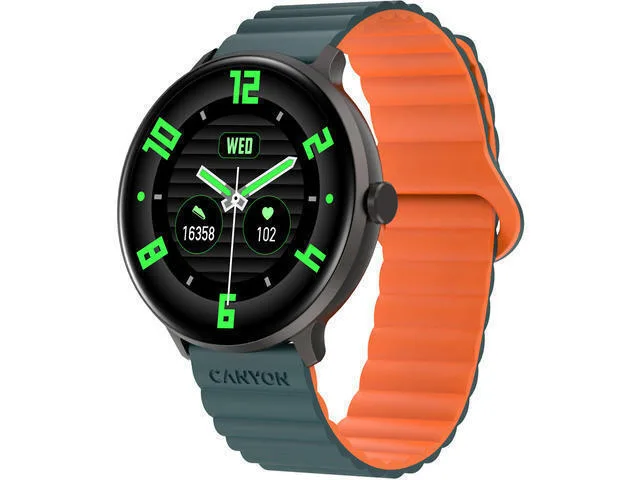 20250113142842_canyon_jacky_sw_69_adiavrocho_smartwatch_me_palmografo_green_orange.jpeg Canyon Jacky SW-69 44mm Αδιάβροχο Smartwatch με Παλμογράφο (Green-Orange) - Image 1