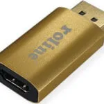Roline Προσαρμογέας Μετατροπέας DisplayPort male σε HDMI female Χρυσό 1τμχ