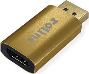 20250121100544_prosarmogeas_metatropeas_displayport_male_se_hdmi_female_chryso_1tmch.jpeg Roline Προσαρμογέας Μετατροπέας DisplayPort male σε HDMI female Χρυσό 1τμχ - Image 1