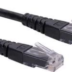 Roline U/UTP Cat.6 (Gigabit) Καλώδιο Δικτύου Ethernet 0.3m Μαύρο