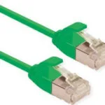 Roline F/UTP Cat.6a (Gigabit) Καλώδιο Δικτύου Ethernet 1m Πράσινο