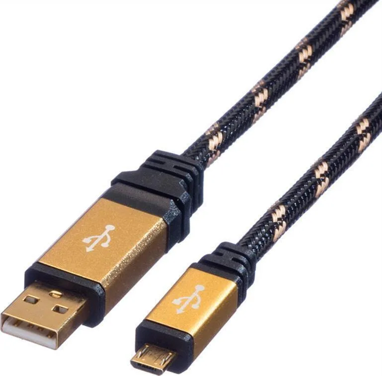 20250205104550_roline_regular_usb_2_0_to_micro_usb_cable_mayro_1_8m_1tmch.jpeg Roline Regular USB 2.0 to micro USB Cable Μαύρο 1.8m 1τμχ - Image 1