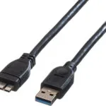 Roline Regular USB 2.0 to micro USB Cable Μαύρο 2m 1τμχ