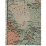Miquelrius Σπιράλ Τετράδιο Ριγέ Α5 80 Φύλλων Ecomaps Πράσινο 6110