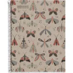 Miquelrius Σπιράλ Τετράδιο Ριγέ Α5 80 Φύλλων Ecobutterfly Μπεζ 844.061114