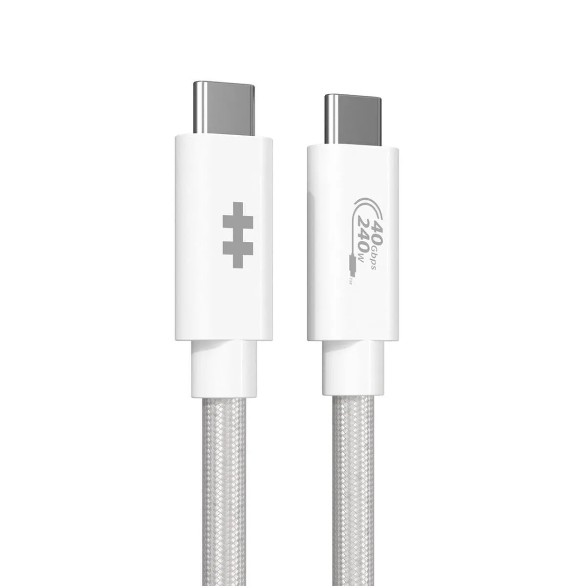 20250307131413_targus_usb_2_0_cable_usb_c_male_leyko.jpeg Targus USB 4 Video Cable USB-C male - USB-C 240W PD Λευκό 1.2m - Image 1