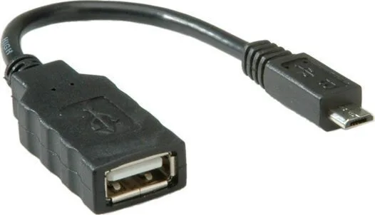 20250311110837_e32b58ef.jpeg Roline Μετατροπέας micro USB male σε micro USB female 1τμχ (11.02.8311) - Image 1
