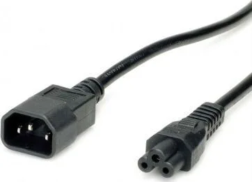 20250311150730_kalodio_trofodosias_value_value_power_cable_c14_to_c5_mayro_1_8m.jpeg Καλώδιο Τροφοδοσίας Value Value Power Cable C14 To C5 Μαύρο 1.8m - Image 1