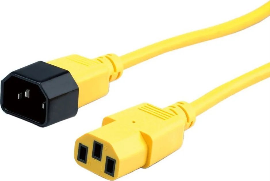 20250311162915_value_iec_c14_iec_c13_iec_c14_iec_c13_iec_320_cable_3m_kitrino.jpeg Value IEC C14 / IEC C13 - IEC C14 / IEC C13 / IEC 320 Cable 3m Κίτρινο - Image 1