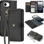 Dux Ducis Lawa Wallet Δερμάτινο / Σιλικόνης Μαύρο (iPhone 17e / 16e)