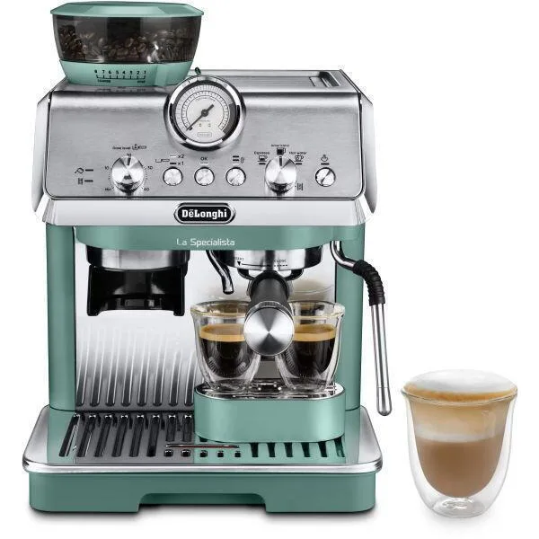 20250519163452_de_longhi_la_specialista_aytomati_michani_espresso_1300w_piesis_15bar_gia_cappuccino_me_mylo_alesis_green.jpeg De'Longhi La Specialista Arte Αυτόματη Μηχανή Espresso 1300W Πίεσης 15bar με Μύλο Άλεσης Green - Image 1