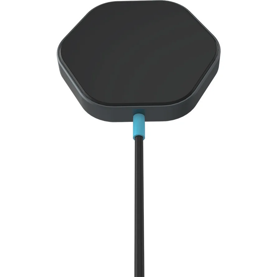 20250605130343_canyon_asyrmatos_fortistis_qi_pad_kai_kalodio_usb_c_15w_hexagon_110.jpeg Canyon Ασύρματος Φορτιστής (Qi Pad) και Καλώδιο USB-C 15W Power Delivery Μαύρος (Hexagon 110) - Image 1