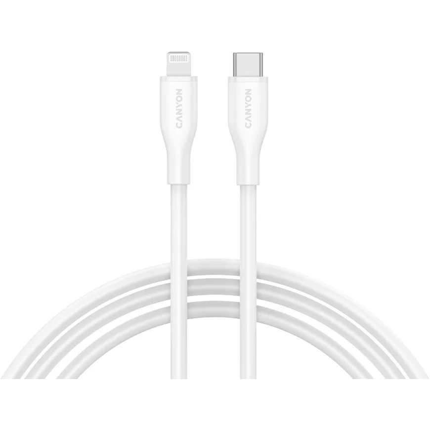 20250611093036_canyon_usb_c_to_lightning_cable_60w_leyko_1m_cns_clnm60sc10w.jpeg Canyon USB-C to Lightning Cable 60W Λευκό 1m (CNS-CLNM60SC10W) - Image 1