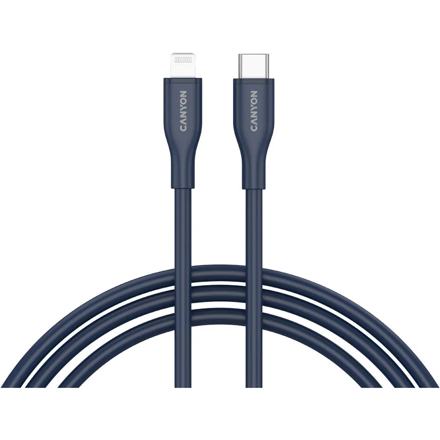 20250611093042_canyon_usb_c_to_lightning_cable_60w_mple_1m_cns_clnm60sc10db.jpeg Canyon USB-C to Lightning Cable 60W Μπλε 1m (CNS-CLNM60SC10DB) - Image 1