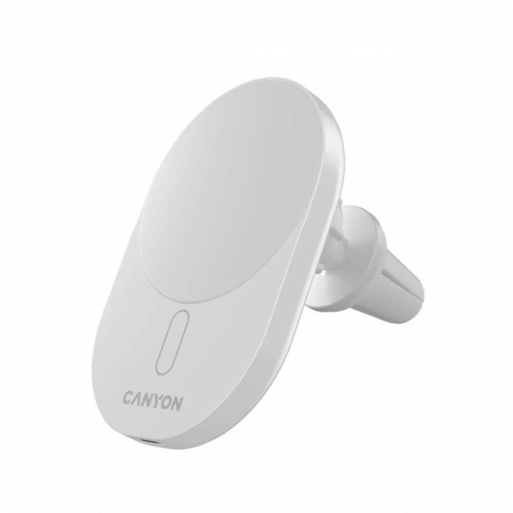 Canyon Ongrip 105 Βάση Κινητού Αυτοκινήτου με Μαγνήτη και Ασύρματη Φόρτιση Λευκή CNS-CCH105W - Image 1