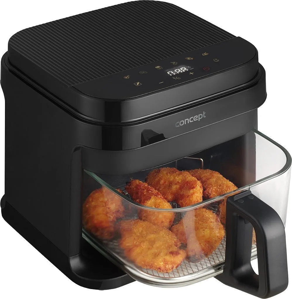 20250616164912_concept_air_fryer_5_5lt_mayro_fr5500.jpeg Concept Air Fryer 5.5lt Μαύρο FR5500 - Image 1