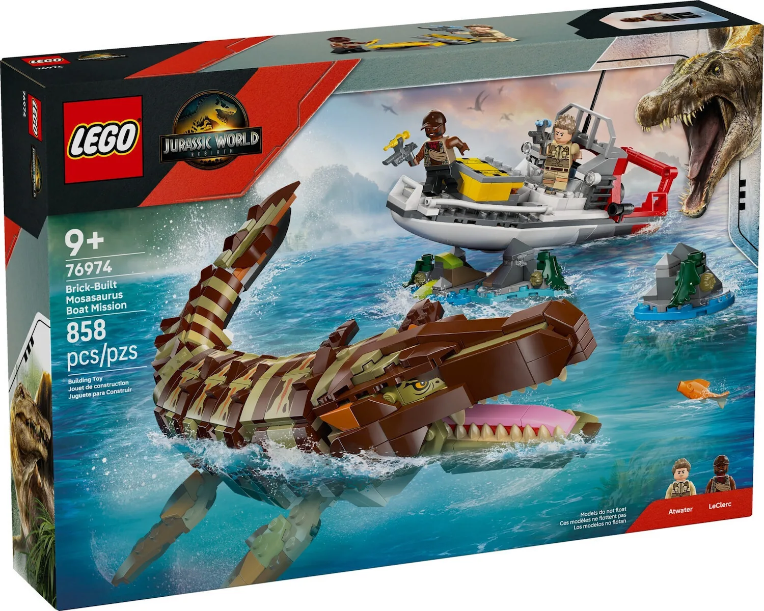 20250617104354_lego_jurassic_world_mosasaurus_boat_mission_gia_9_eton_858tmch_76974.jpeg LEGO Jurassic World Mosasaurus Boat Mission για 9+ Ετών 858τμχ 76974 - Image 1