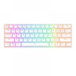 Royal Kludge RK61 Ασύρματο Gaming Μηχανικό Πληκτρολόγιο με RGB φωτισμό (Αγγλικό US) Λευκό