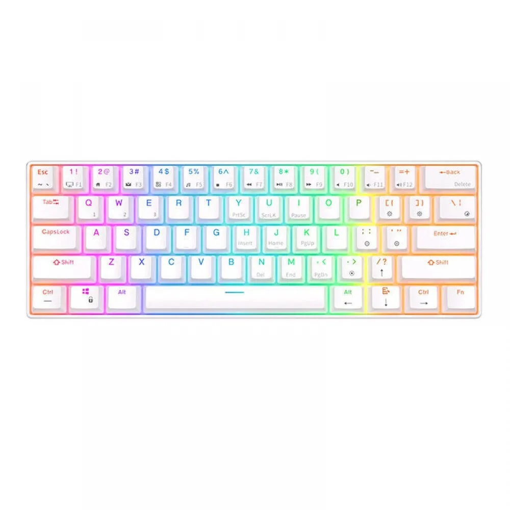 20250618162418_royal_kludge_rk61_asyrmato_gaming_pliktrologio_me_rgb_fotismo_agliko_us_leyko.jpeg Royal Kludge RK61 Ασύρματο Gaming Μηχανικό Πληκτρολόγιο με RGB φωτισμό (Αγγλικό US) Λευκό - Image 1