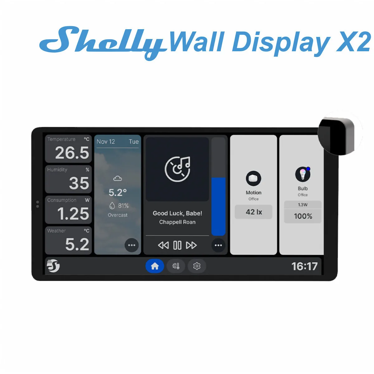 20250623171426_shelly_display_diakoptis_toichou_mayros.jpeg Shelly Display Αναλογικός Χωνευτός Θερμοστάτης Χώρου Smart με Οθόνη Αφής και Wi-Fi - Image 1