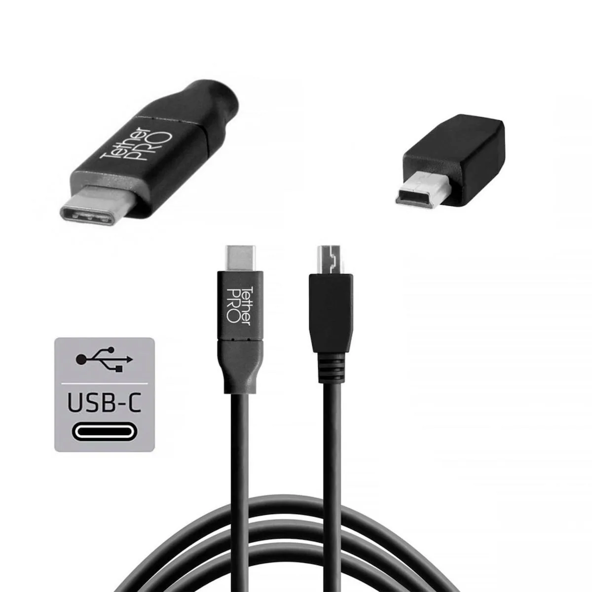 20250703110700_tether_tools_usb_2_0_cable_usb_c_male_usb_c_mayro_4_6m_cuc2415_blk.jpeg Tether Tools USB 2.0 Cable USB-C male - USB-C Μαύρο 4.6m CUC2415-BLK - Image 1