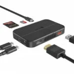 Icy Box USB-C Docking Station με SSD Enclosure Μαύρο (IB-DK4071M-CU31)