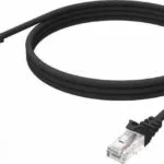 Vision U/FTP (STP) Cat.6a (Gigabit) Καλώδιο Δικτύου Ethernet 1m Μαύρο