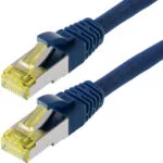 Telegärtner S/FTP Cat.6a (Gigabit) Καλώδιο Δικτύου Ethernet 1m Μπλε