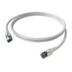 Easylan S/FTP Cat.6a (Gigabit) Καλώδιο Δικτύου Ethernet 0.5m Λευκό