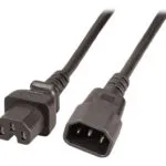 EFB IEC C14 - IEC C15 Cable 2m Μαύρο EK585.2V2