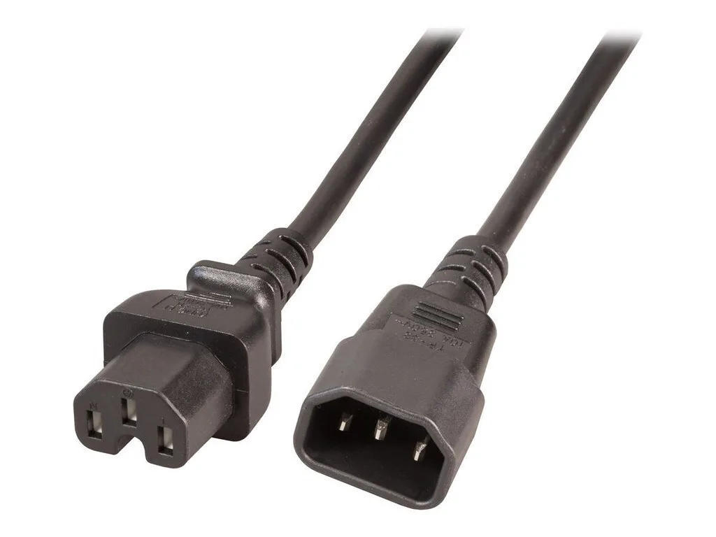 20250724115158_efb_iec_c14_iec_c15_cable_2m_mayro_ek585_2v2.jpeg EFB IEC C14 - IEC C15 Cable 2m Μαύρο EK585.2V2 - Image 1