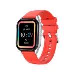 Canyon SW-58 Aluminium Αδιάβροχο Smartwatch με Παλμογράφο (Silver Red)