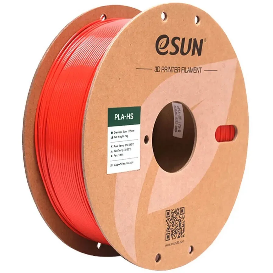 20250828093714_esun_hs_pla_3d_printer_filament_1_75mm_kokkino_1kg_epla_hs_p175r1.jpeg Esun HS-PLA 3D Printer Filament 1.75mm Κόκκινο 1kg ePLA-HS-P175R1 1τμχ (Spool) - Image 1