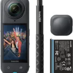 Insta360 X5 Action Camera 8K Starter Bundle με Οθόνη και Wi-Fi Μαύρη