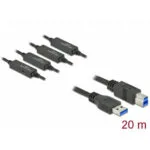Delock Usb 3.2 Gen 1-a To Usb-b Active T-t Cable 20m Black Delock 85382