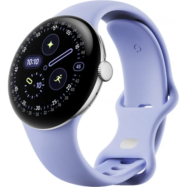 20251009105044_google_pixel_watch_4_aluminium_41mm_me_palmografo_polished_silver_aluminium_case_iris_active_band.jpeg Google Pixel Watch 4 Aluminium 41mm με Παλμογράφο (Polished Silver Aluminium Case/Iris Active Band) - Image 1