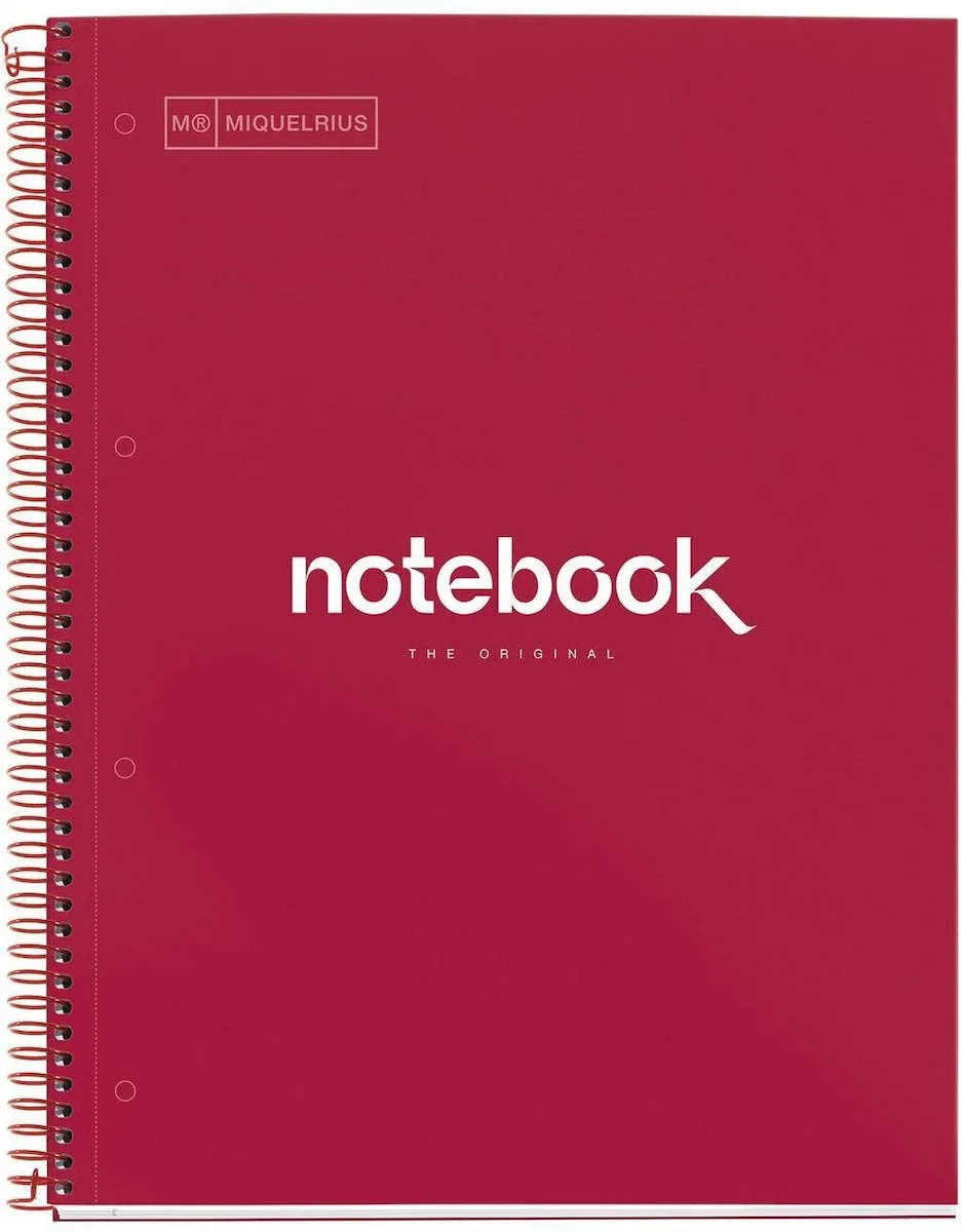 20251010101553_miquelrius_notepad_red_a4_90_sheets.jpeg Miquelrius Μπλοκ Σημειώσεων Α4 90 Φύλλων Κόκκινο - Image 1