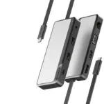 Alogic Fusion USB-C Docking Station με HDMI/DisplayPort 4K PD Ethernet και σύνδεση 3 Οθονών Γκρι