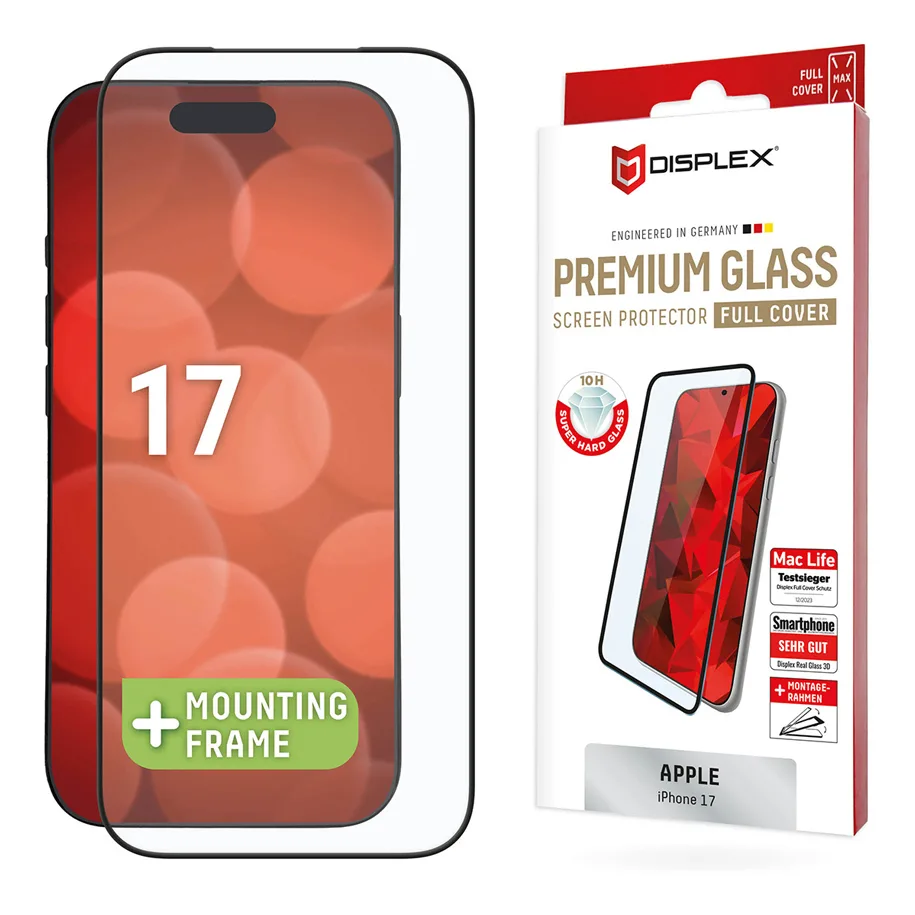 Displex 3D Full Face Tempered Glass (iPhone 17, iPhone 17 Pro, DISPLEX) 02159 - Image 1