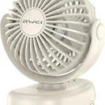 Awei Mini Desk Fan Clip 1200mah White F45