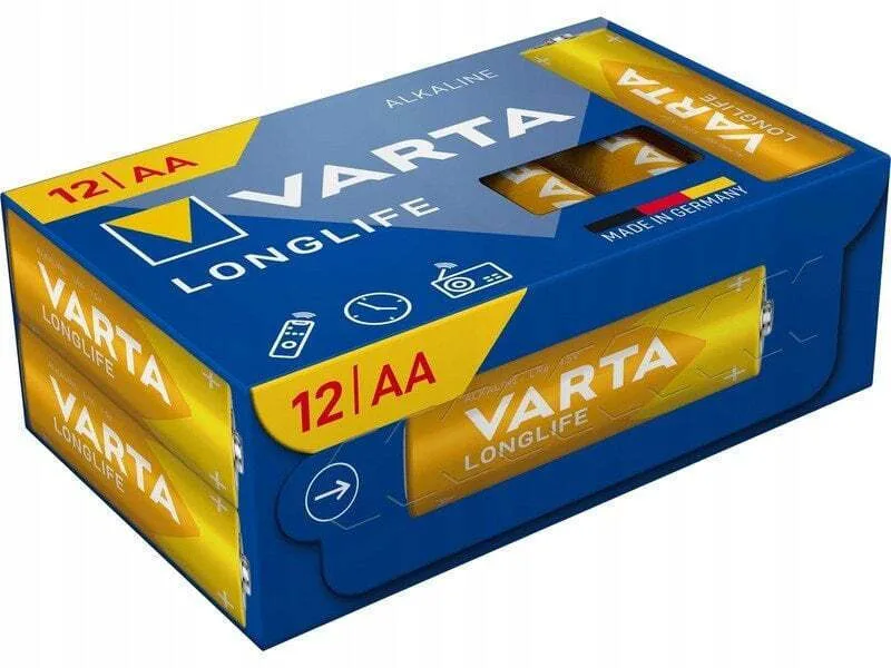 20251024114830_varta_longlife_alkalikes_mpataries_aa_1_5v_12tmch.jpeg Varta Longlife Αλκαλικές Μπαταρίες AA 1.5V 12τμχ - Image 1